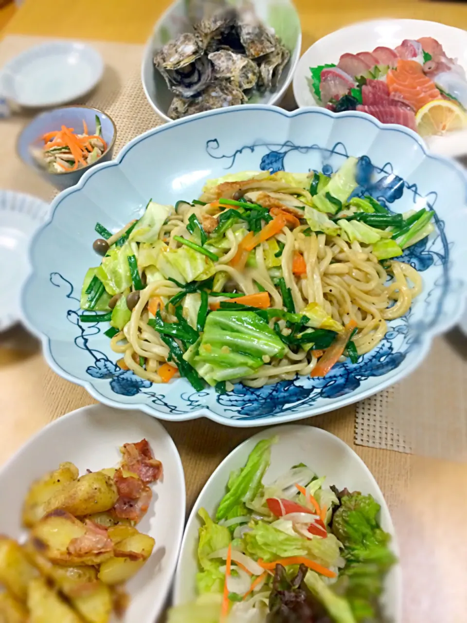 焼きうどんとthe残り物|ポンポコたまこさん