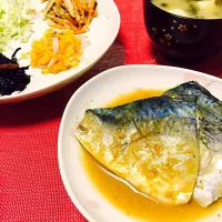 Snapdishの料理写真:日奈久みそで鯖の味噌煮❤︎|chicomoguさん