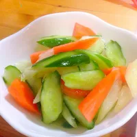 Snapdishの料理写真:残り野菜で15分漬物|Yokoさん