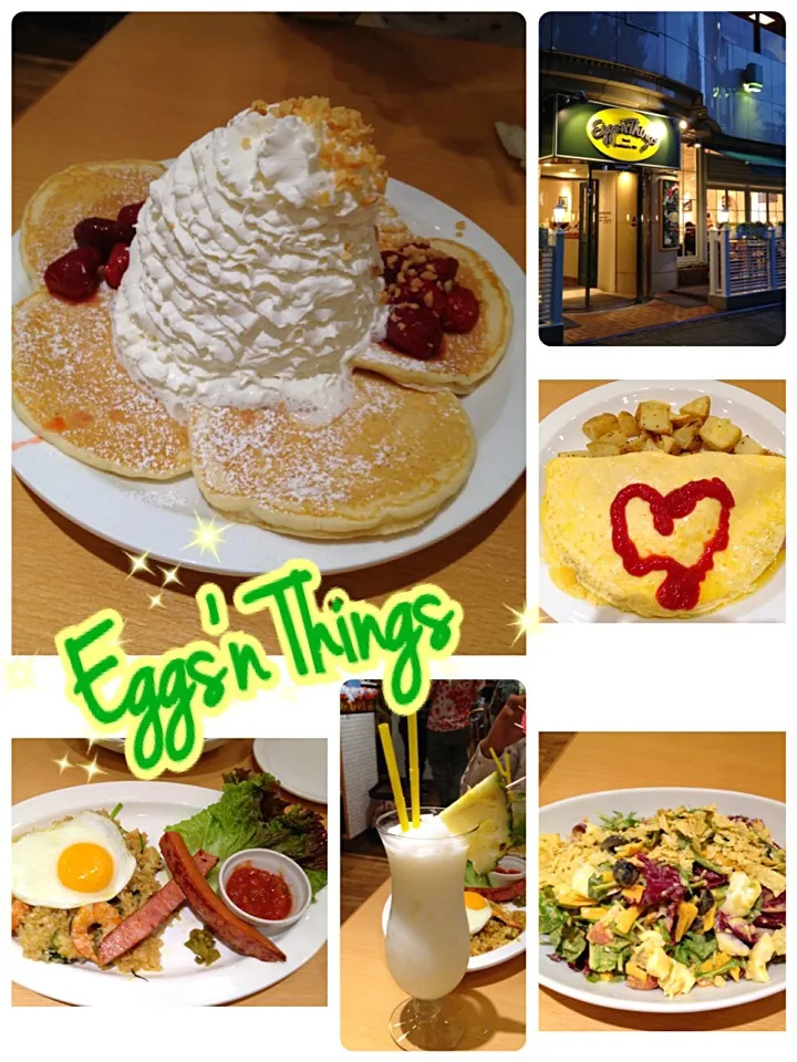 Snapdishの料理写真:Eggs'n Thingsに行ってました🐣|みきぴょん♪さん