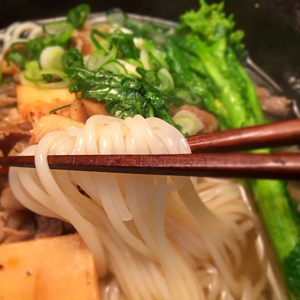 筍と牛肉の豆豉炒め菜の花添え3|半田手延べそうめんの店 阿波や壱兆さん