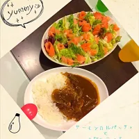 ハヤシライスとサーモンカルパッチョ♪|Miyuki Takamuraさん