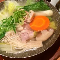 Snapdishの料理写真:Chicken nabe.. Hotpot lunch|Nigel Nakadaさん