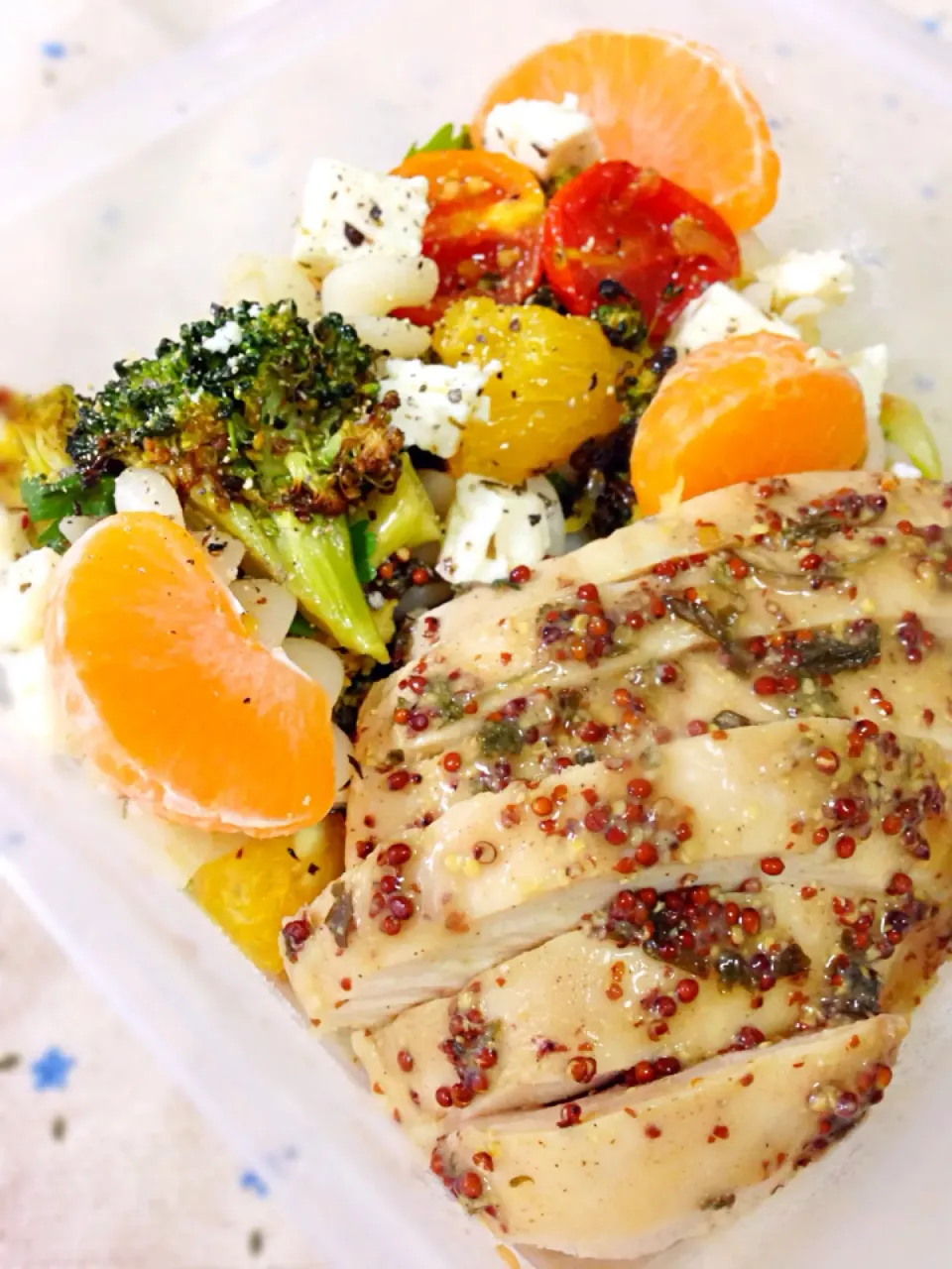 Snapdishの料理写真:Roasted vegetables salad with honey mustard chicken breast|coxiella24さん