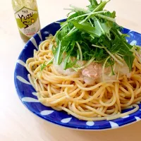 Snapdishの料理写真:おかなさんの料理 ツナ＆大根おろしのあっさりパスタ 柚子胡椒風味(*☻-☻*)|くわまるさん