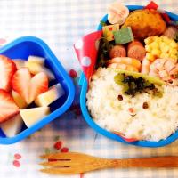 dotecoさんのお弁当を参考に作りました♥️