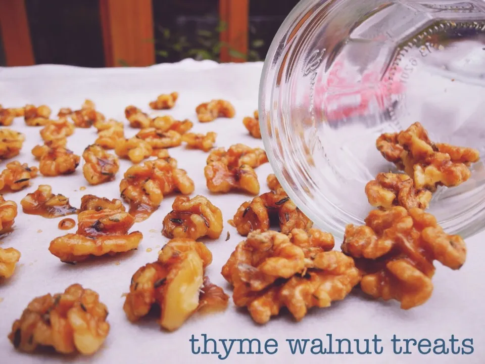 candied walnuts with thyme 🍀|CatzeMDさん