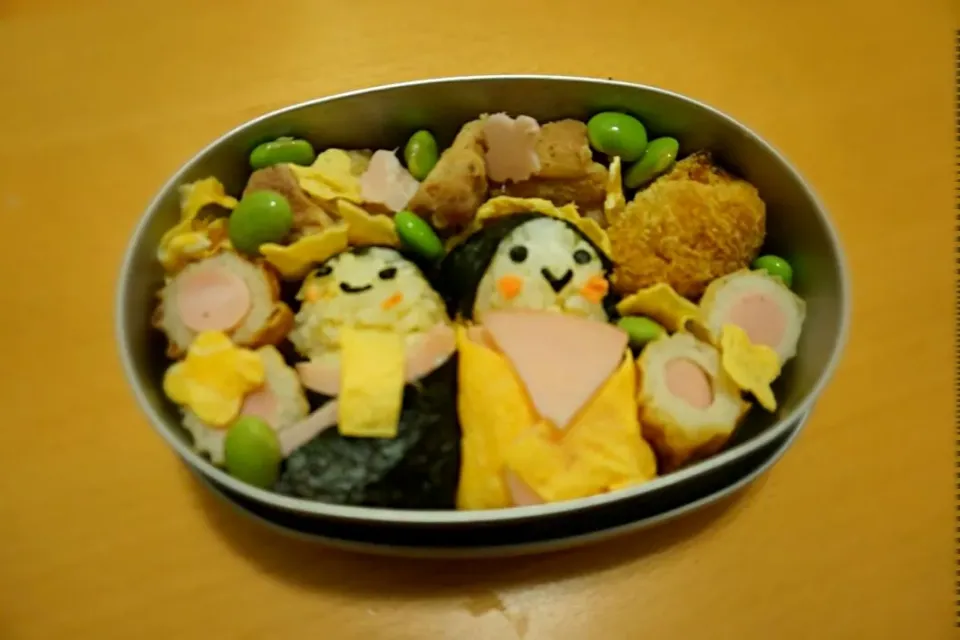 Snapdishの料理写真:おひな様 幼稚園お弁当|ゆいあかさん