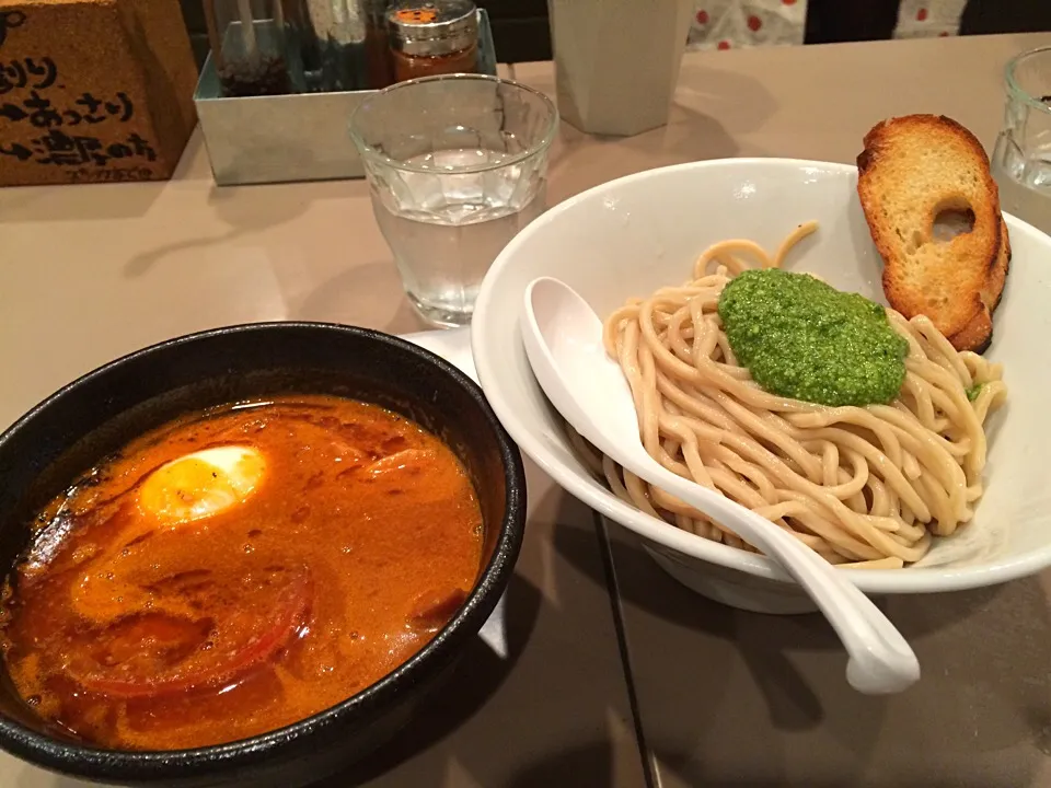 Tsukemen with Ebi tomato broth|Ong Sor Fernさん