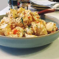 Yuka Nakataさんの料理 Egg and potato salad. 卵とジャガイモのサラダ