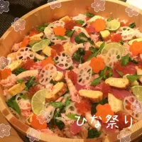 Snapdishの料理写真:ひな祭りちらし寿司|kumiko aoyamaさん