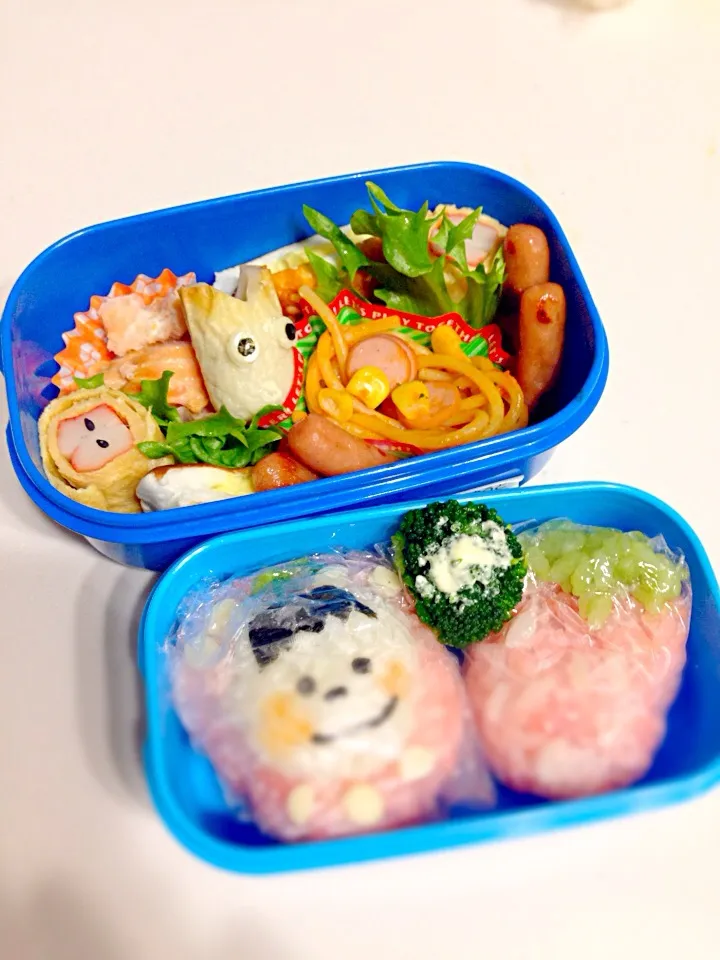 Snapdishの料理写真:子供弁当2015.3.4|saori yamamu”さん