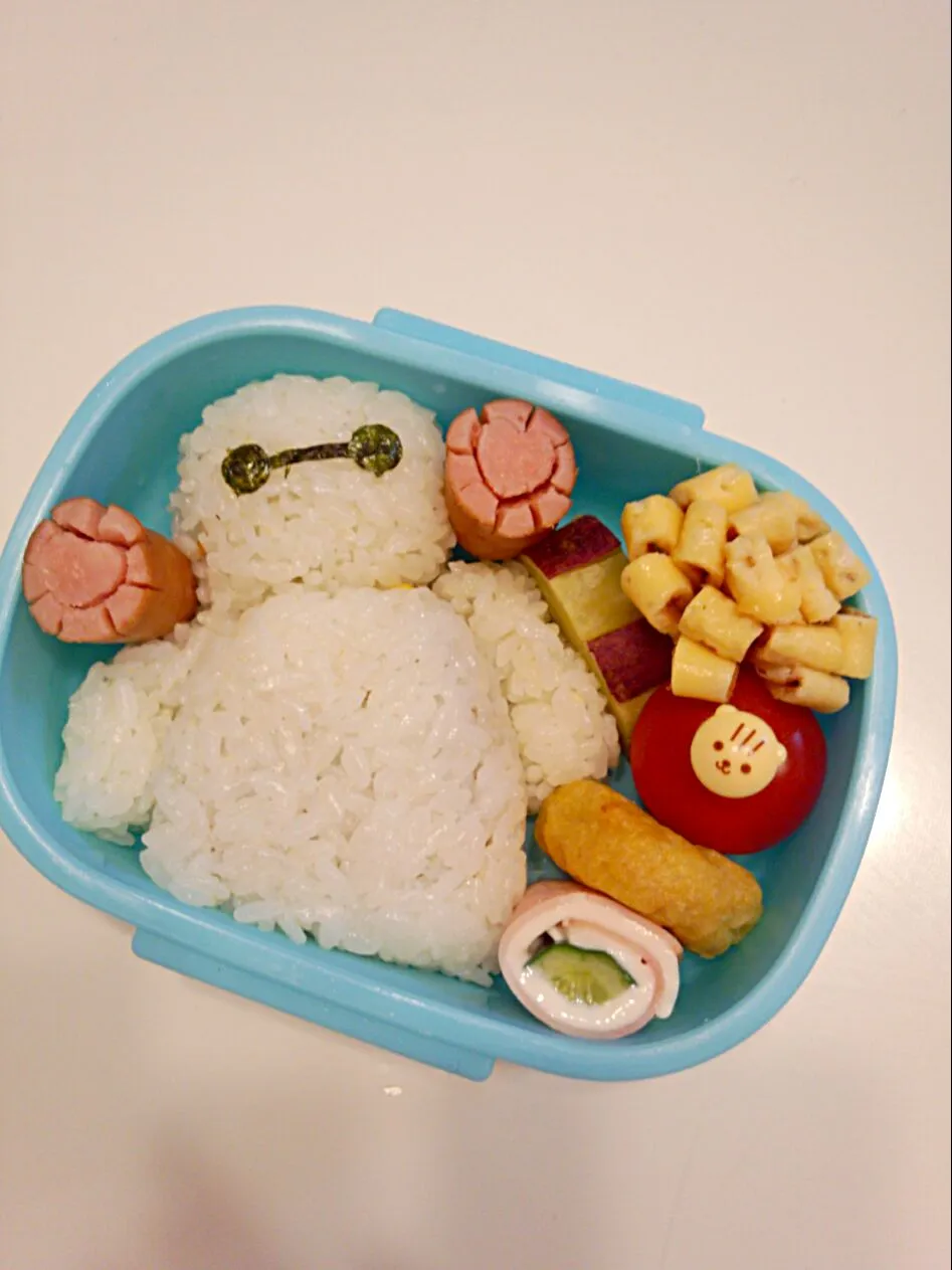 Snapdishの料理写真:娘ちゃんのリクエスト♪ベイマックス弁当♡3/4|ちび太さん