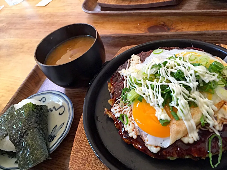 小鉄の和風お好み焼きランチ|☆光るさん