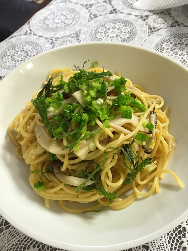 お吸物の素できのこパスタ|みほさん