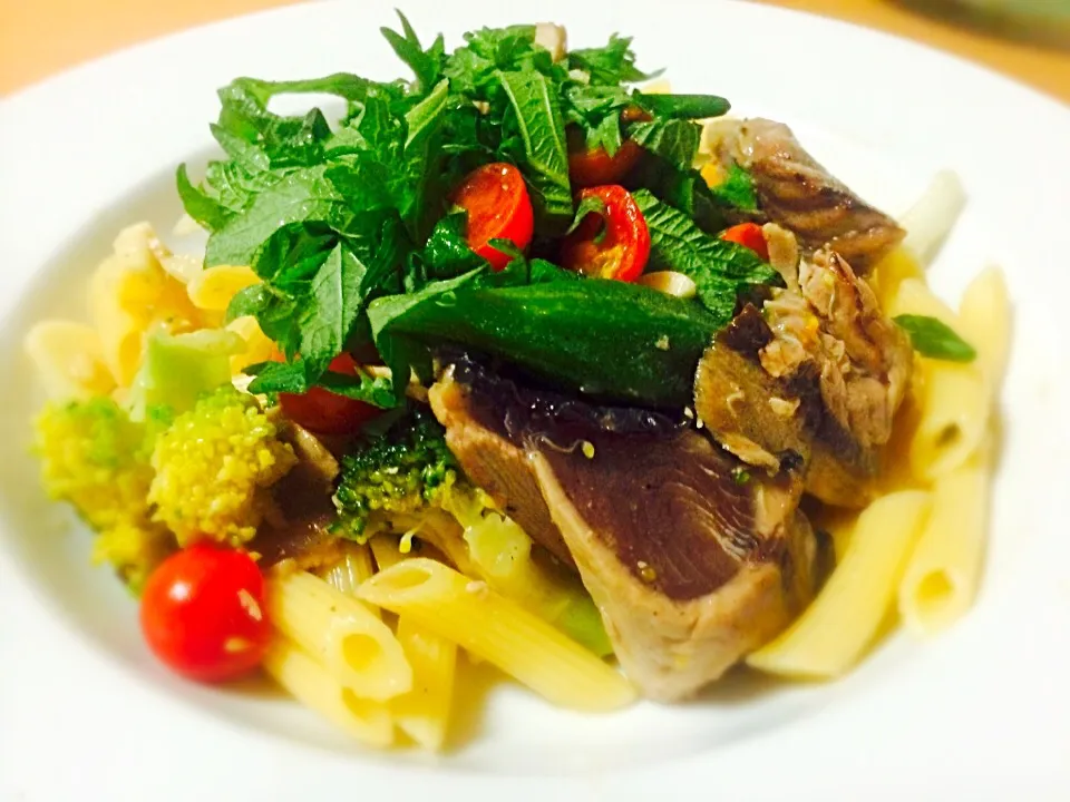 Bonito&vegetables cold pasta|Masakiさん