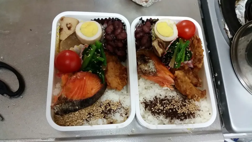 シャケ弁当|かつこ ともこさん