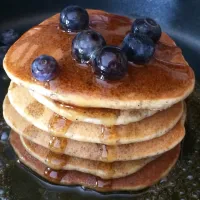 Snapdishの料理写真:Whole Grain Blueberry Pancake|Ribas with Loveさん