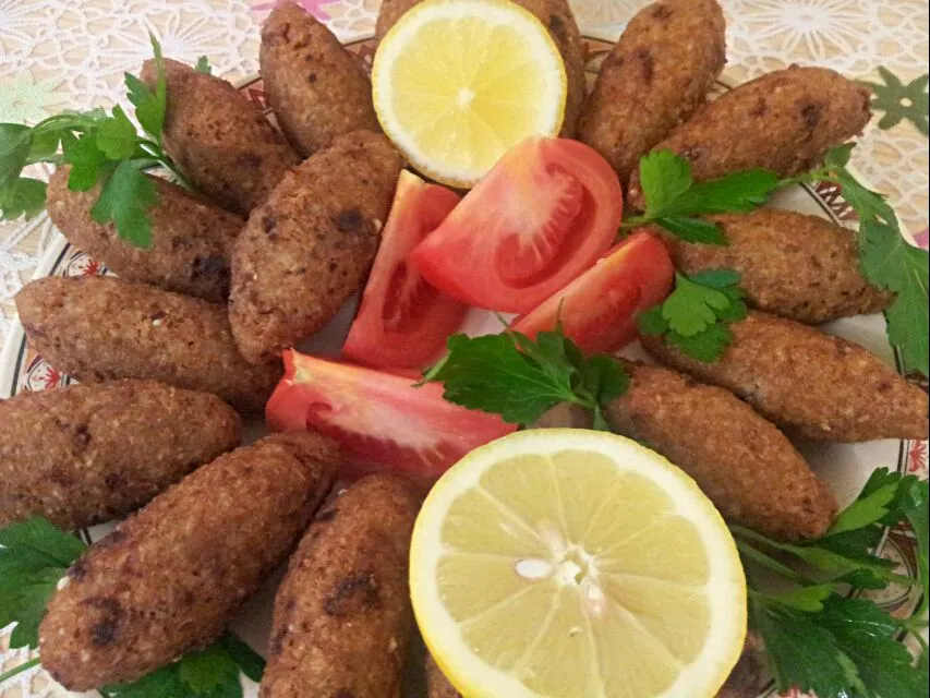 Kibbeh..made from Bhulgur and ground beef|Jihanさん