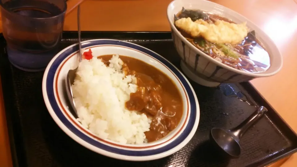 とり天そば ミニカレーセット|さのすけさん