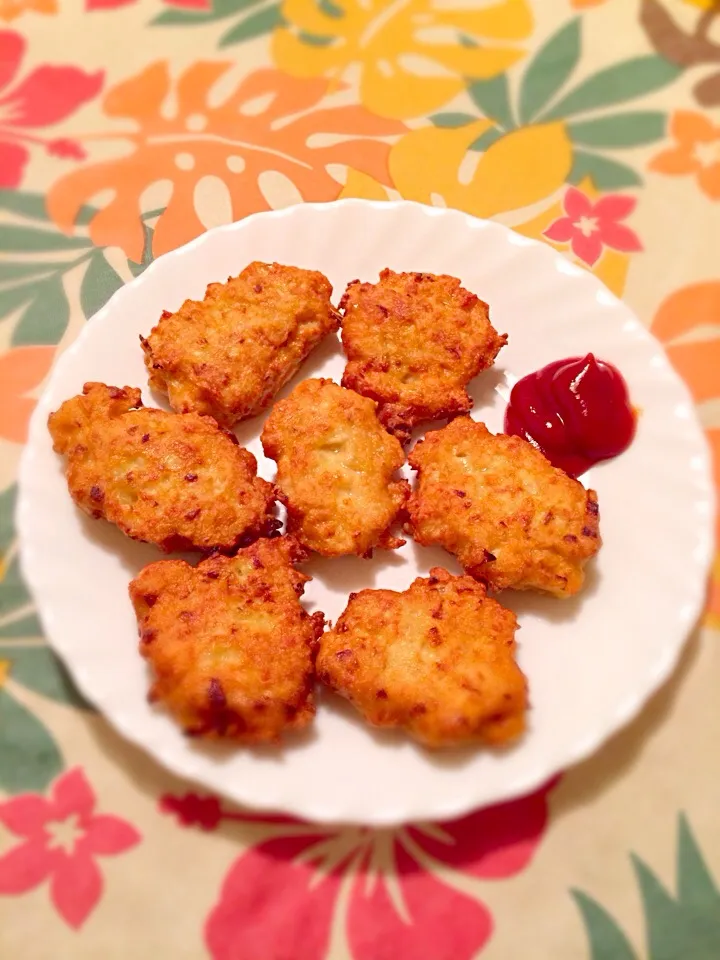 Snapdishの料理写真:ささみと豆腐のチキンナゲット|Ayako Hashimotoさん