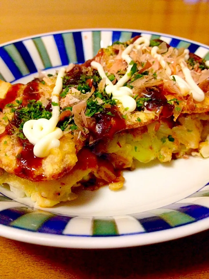 イカの姿フライでたこ焼き風🐙|まいりさん