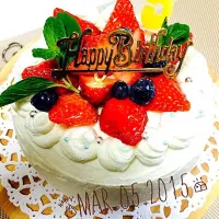 Snapdishの料理写真:バースデーケーキ♡