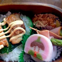 照りマヨチキン弁当✳︎|ちせこぶさん