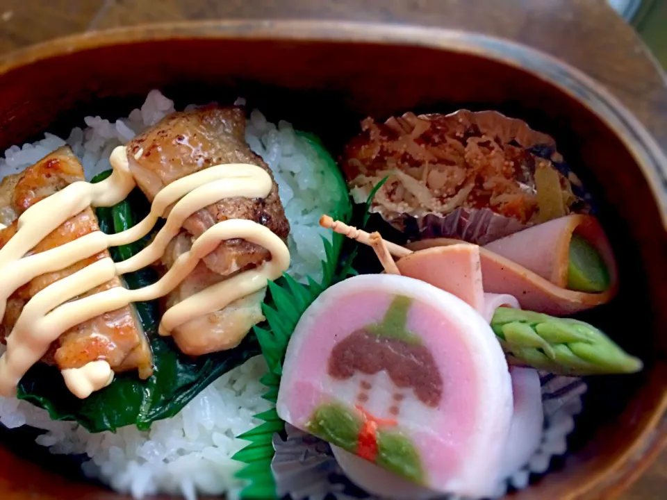 照りマヨチキン弁当✳︎|ちせこぶさん