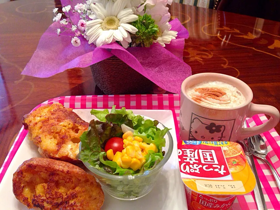 今日の朝御飯(๑´ڡ`๑)|ちゃたままさん