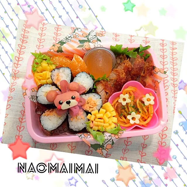 sakuranｻﾝがお手本＊春のくまちゃん弁当|Naomaimaiさん