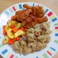 Green Chopped Bananas, Vegetables & Baked Chicken|Yari Gonzálezさん