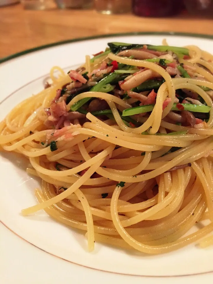 ナンプラー香るシメジとベーコンのパスタ🍝|Takaki Sasakiさん