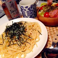 Snapdishの料理写真:明太子パスタ|Ryu Yamamotoさん