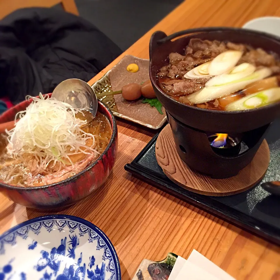 冷たい肉そば 玉コンニャク 芋煮|ももさん