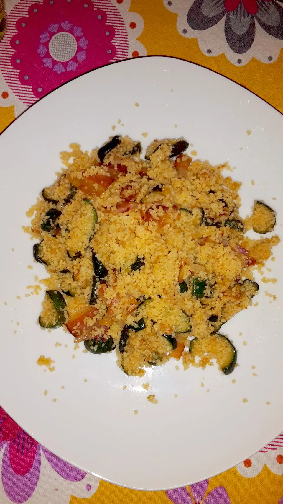 Cous-cous     zucchine porro e pancetta|Mora Maurizioさん