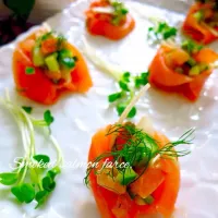 スモークサーモンのファルシ