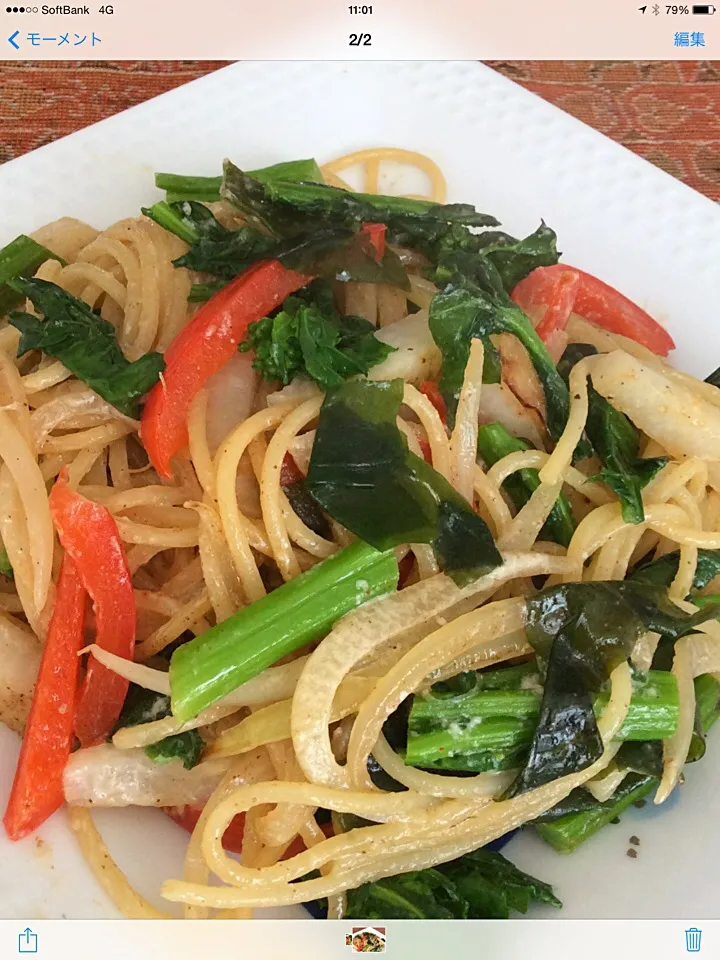 なばなの和風マヨ醤油スパランチ🍝|中山里子さん