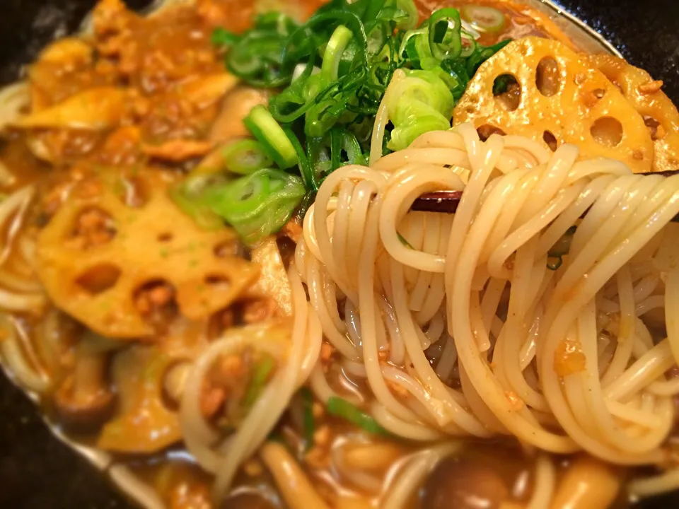 鶏ひき肉と蓮根の出汁カレー5|半田手延べそうめんの店 阿波や壱兆さん