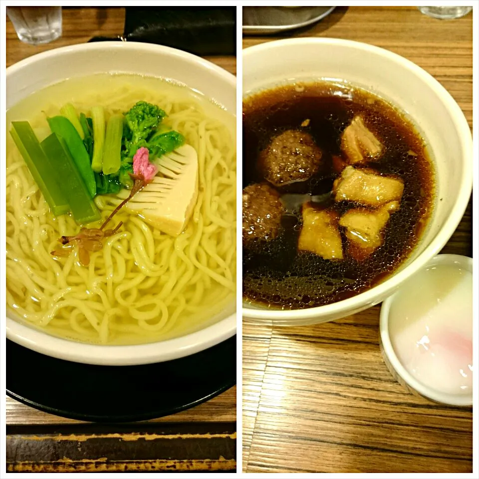 Snapdishの料理写真:鴨汁 釜あげつけ麺「ゆく冬くる春」|morozoffさん