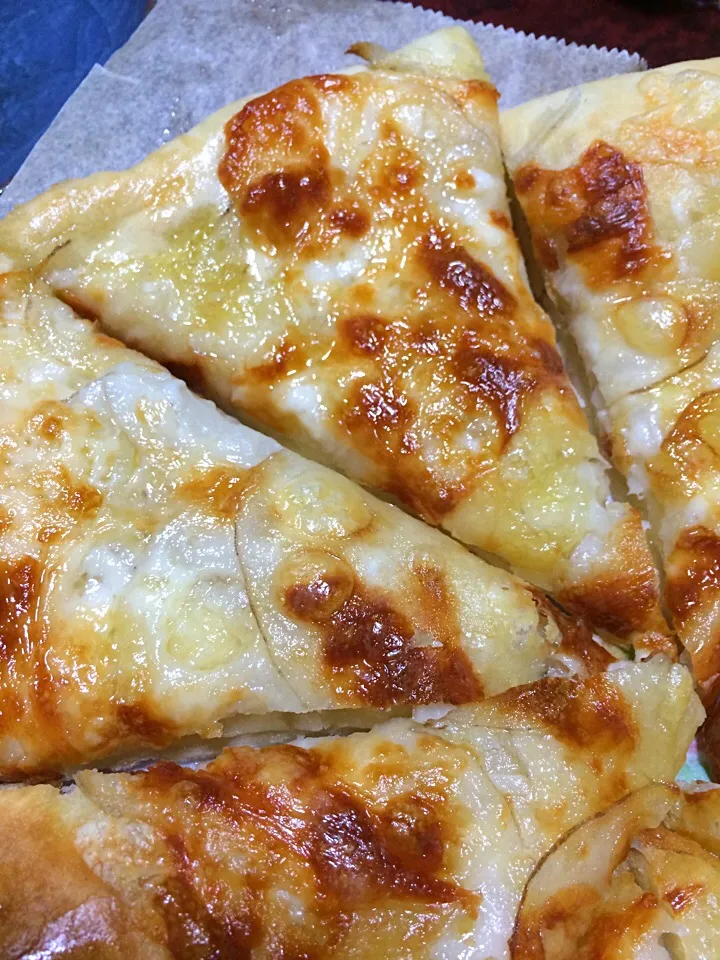 Homemade Lotus roots pizza;)|aястасияさん