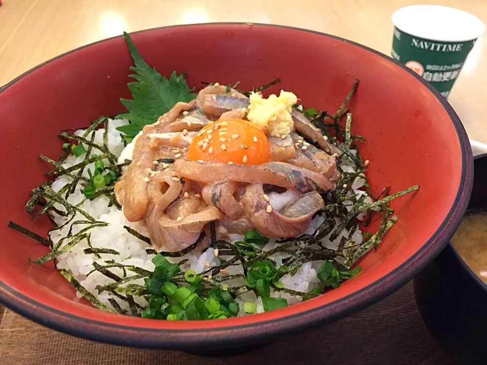 鯵の漬け山かけとろら丼|hirotomoさん