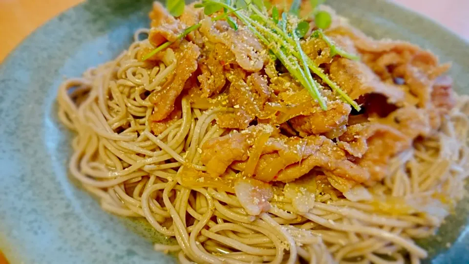 冷たい肉そば|cookingパパ五郎さん