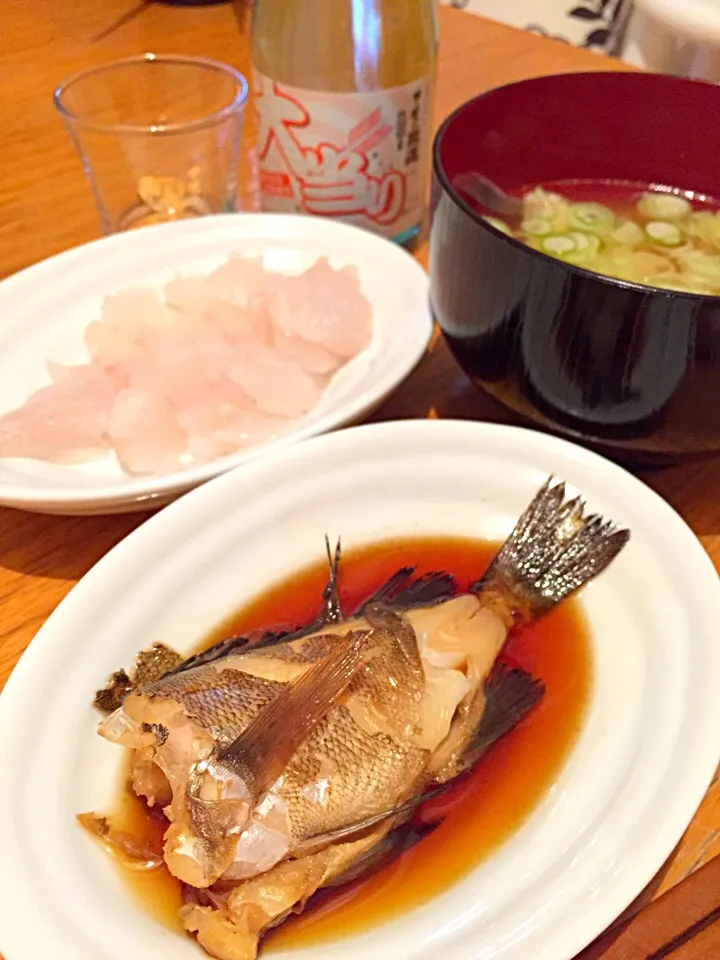 Snapdishの料理写真:釣った魚で晩酌！|ヨーコさん