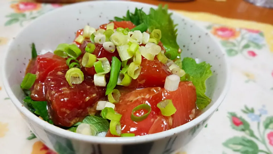 鮪の漬け丼|かおりんさん