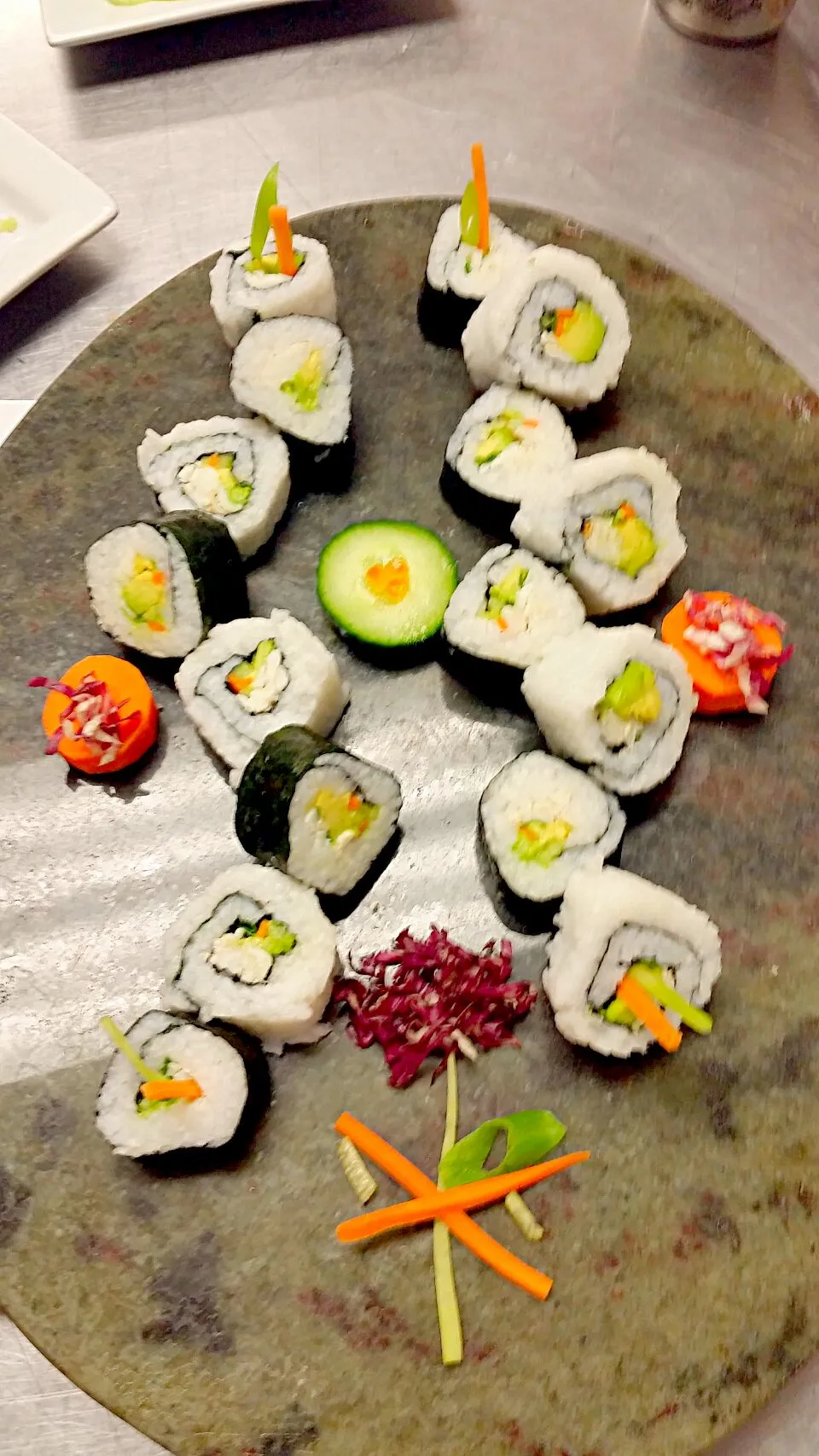 Snapdishの料理写真:crab sushi and red pepper  caviar|Geralde Neretteさん