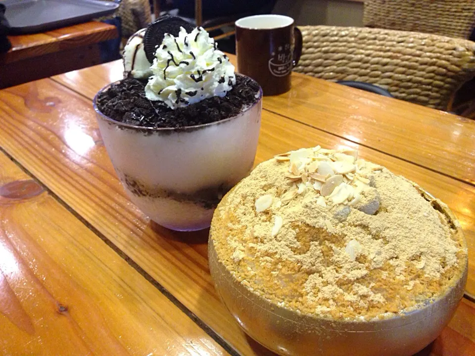 Oreo & injeolmi (rice cakes) bingsu|hurul | 후룰さん