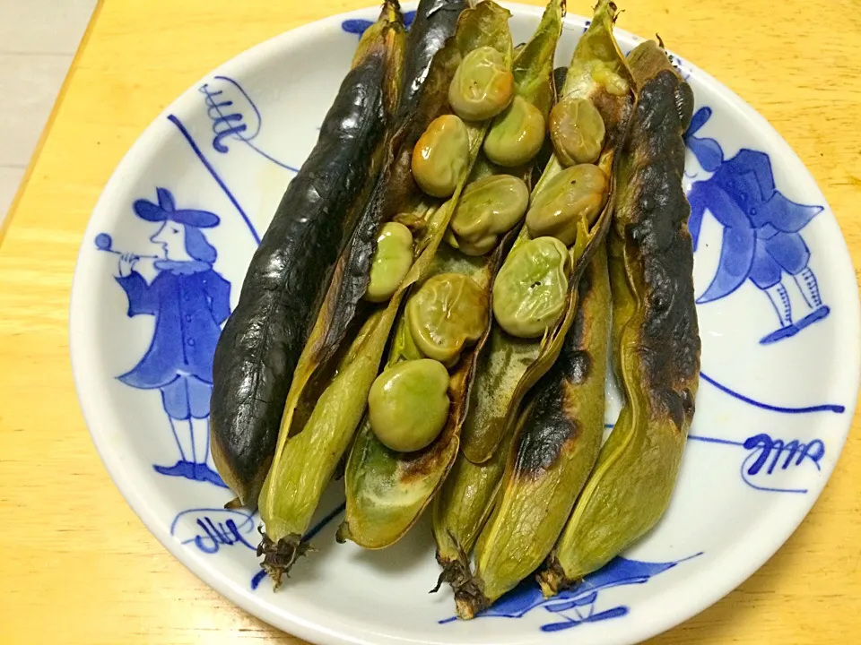 焼きそら豆|関孝敏さん