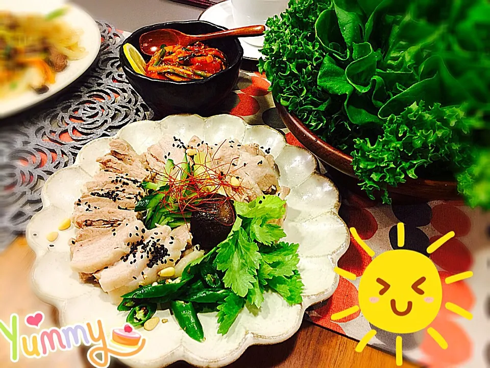 Snapdishの料理写真:韓国料理ボサム|Jurianさん