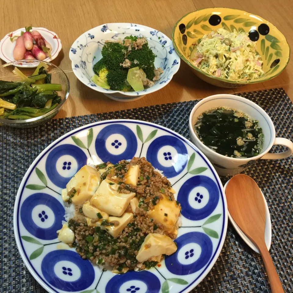 晩ご飯  麻婆丼|kokoさん